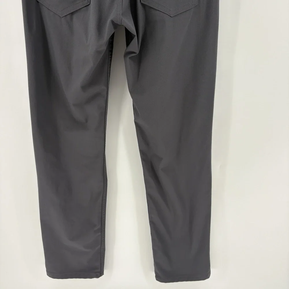 Levi's 511 Slim Tech Five Pocket Pants Mid Rise Stretch Gray UPF 50+ Men 33X32